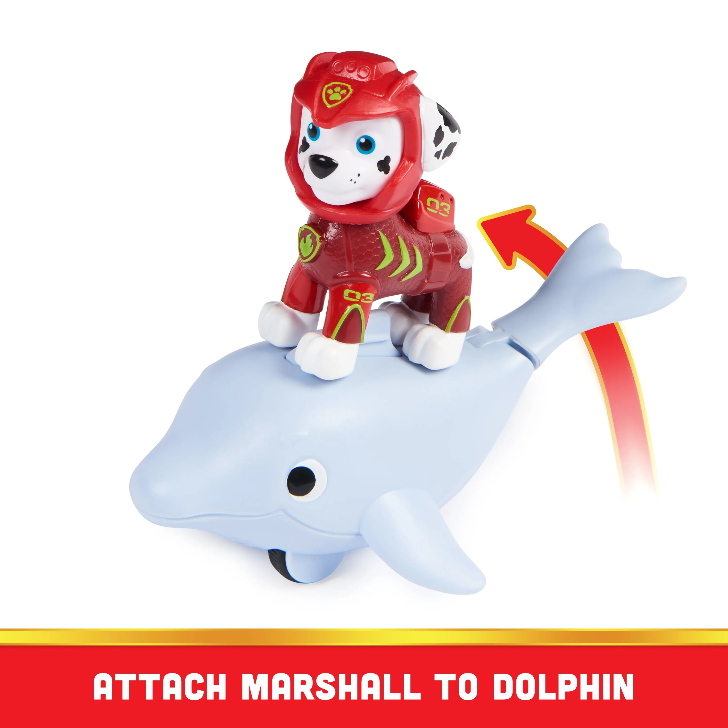 PAW Patrol Aqua Pups Hero Pups Marshall And Dolphin