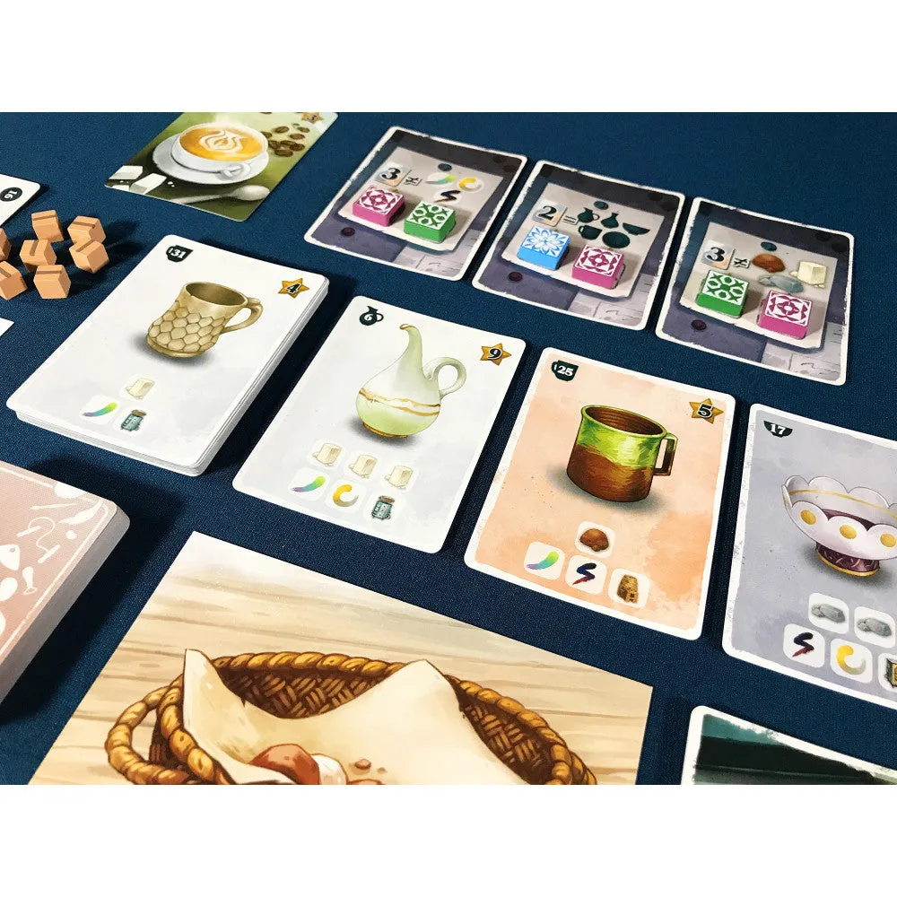 Pencil First Games: Sunrise at the Studio - Artistic Pottery Drafting Board Game