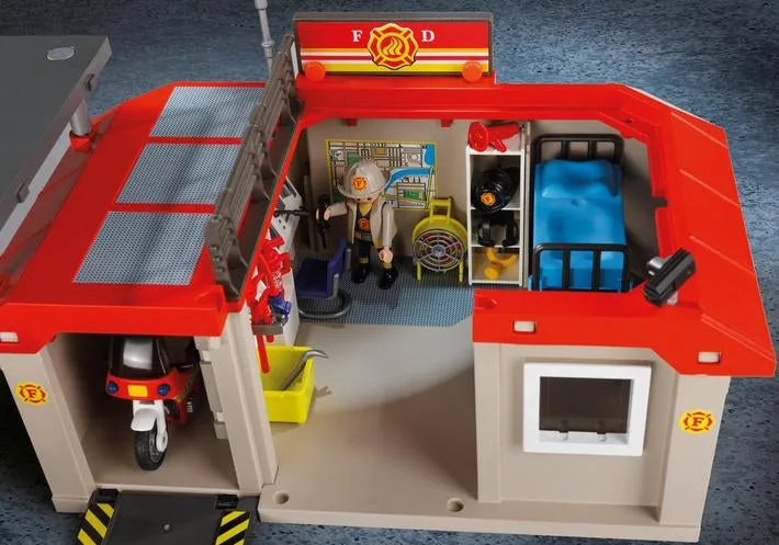 Playmobil 5663 City Action-Take Along Fire Station Wise - Kids Toys