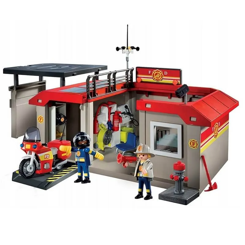 Playmobil 5663 City Action-Take Along Fire Station Wise - Kids Toys