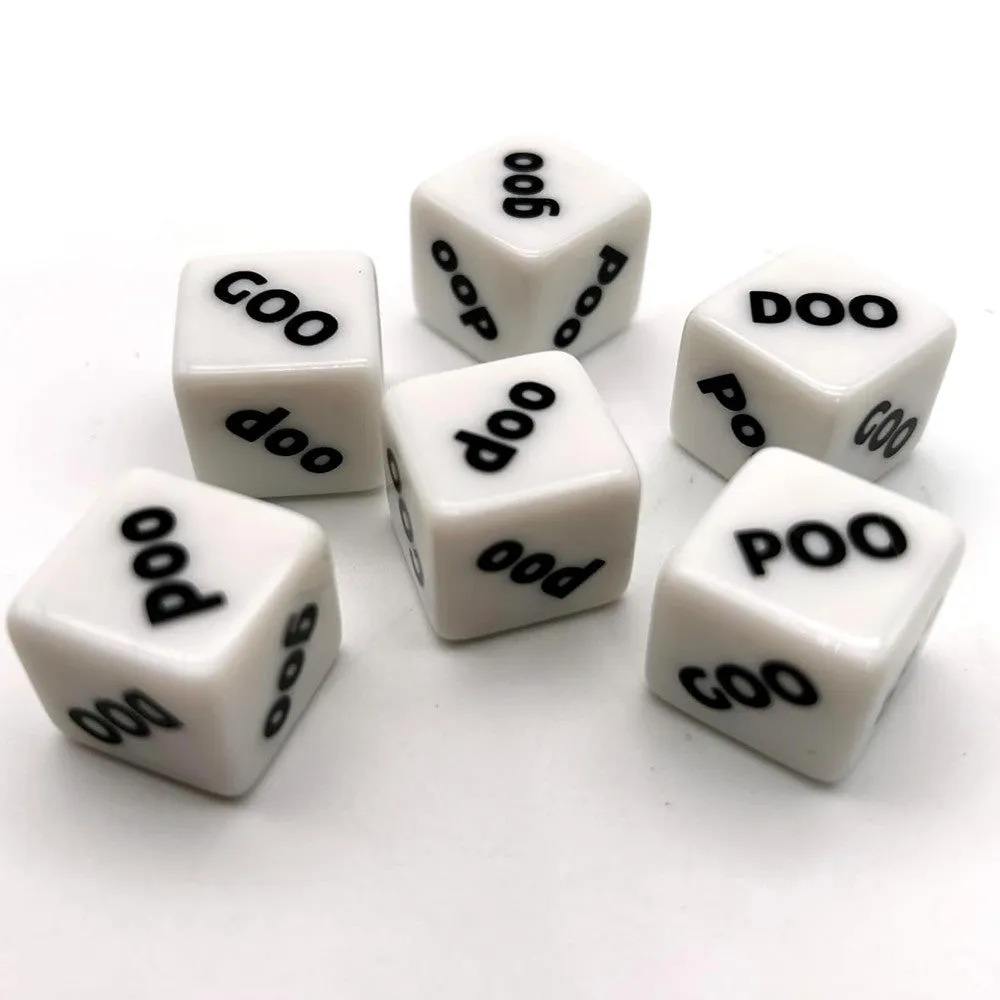 Poo Doo Goo Fast-Fingers Dice Party Game for Ages 8 