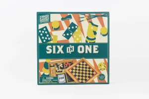 Professor Puzzle 6-in-1 Wooden Games Compendium