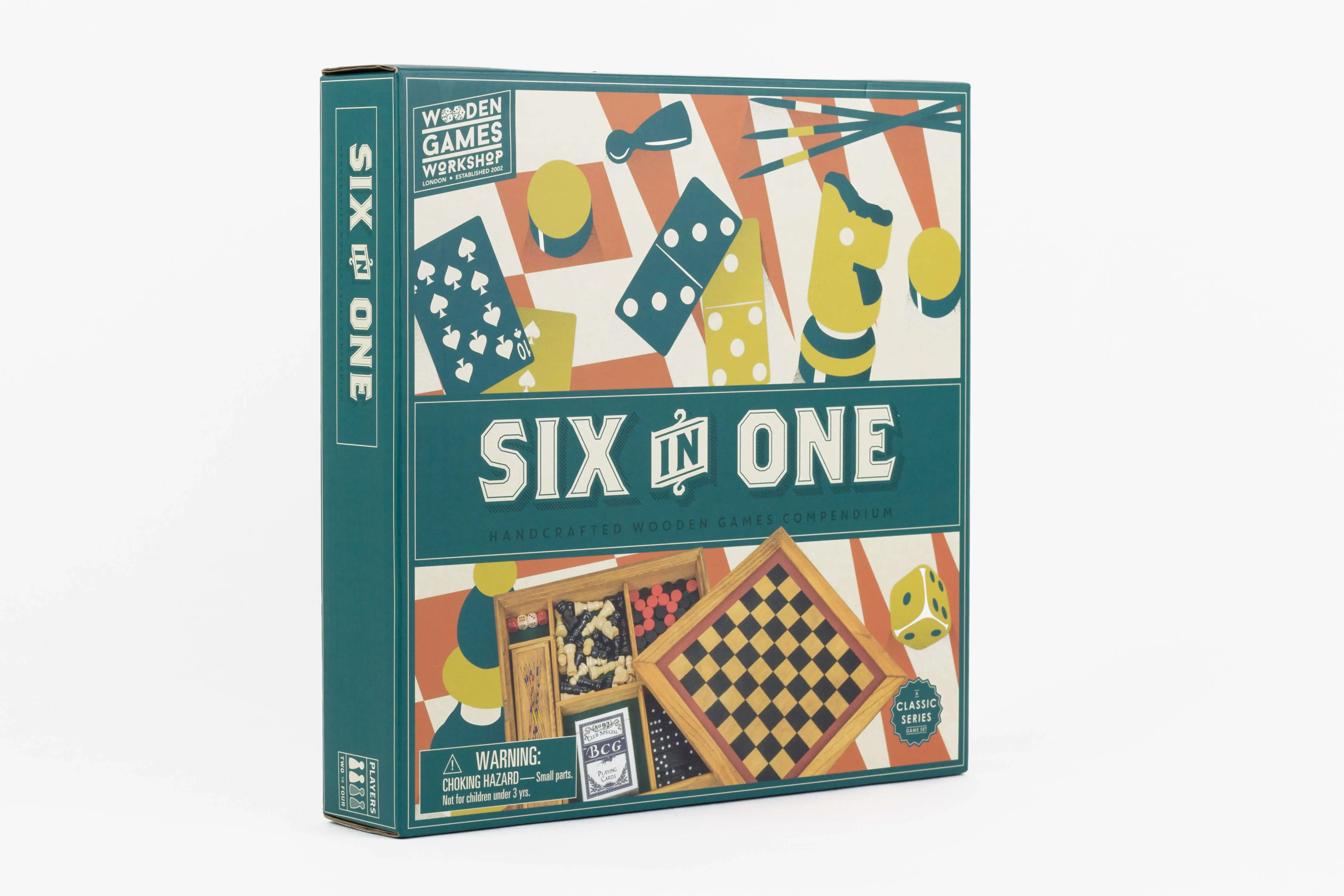 Professor Puzzle 6-in-1 Wooden Games Compendium