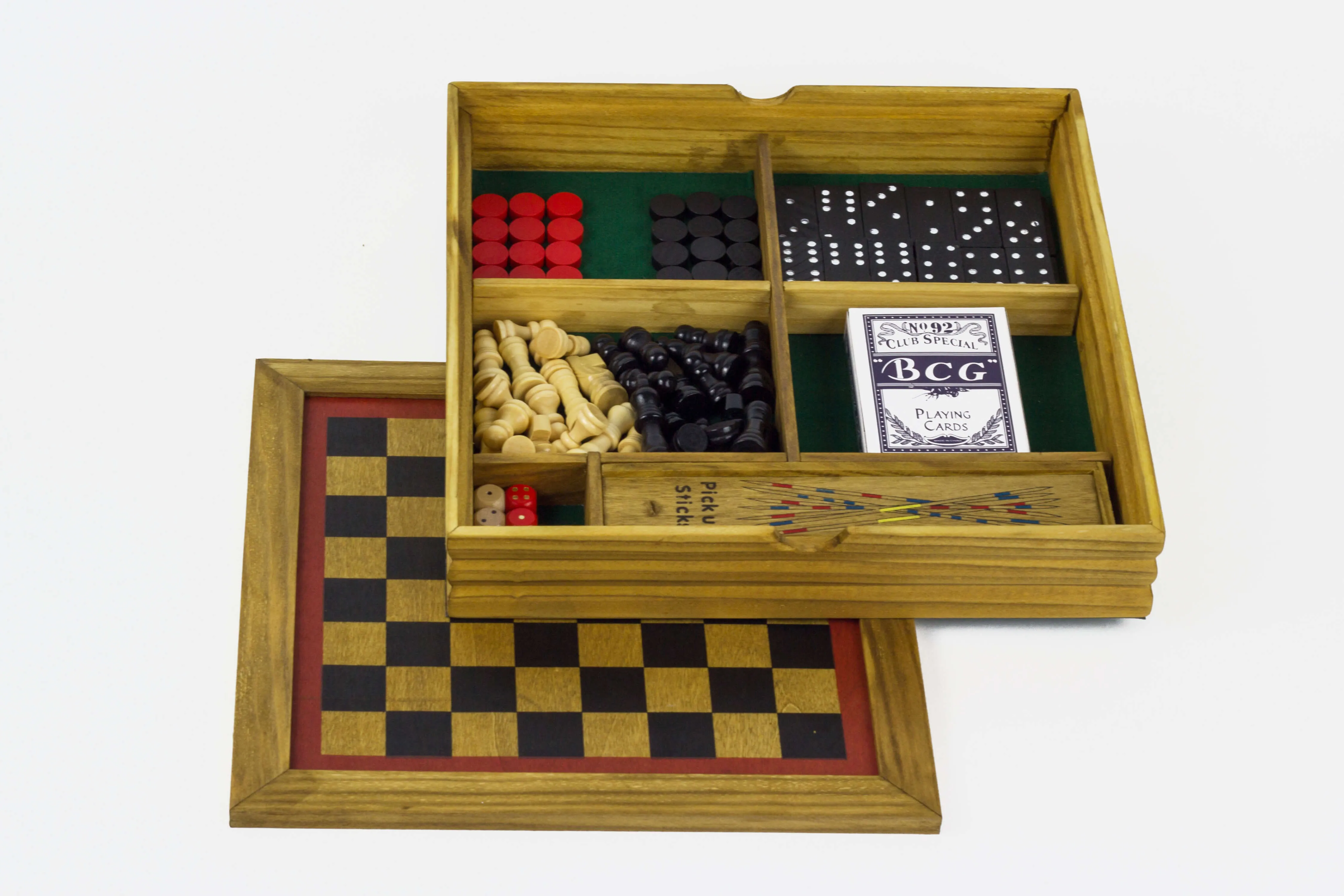Professor Puzzle 6-in-1 Wooden Games Compendium