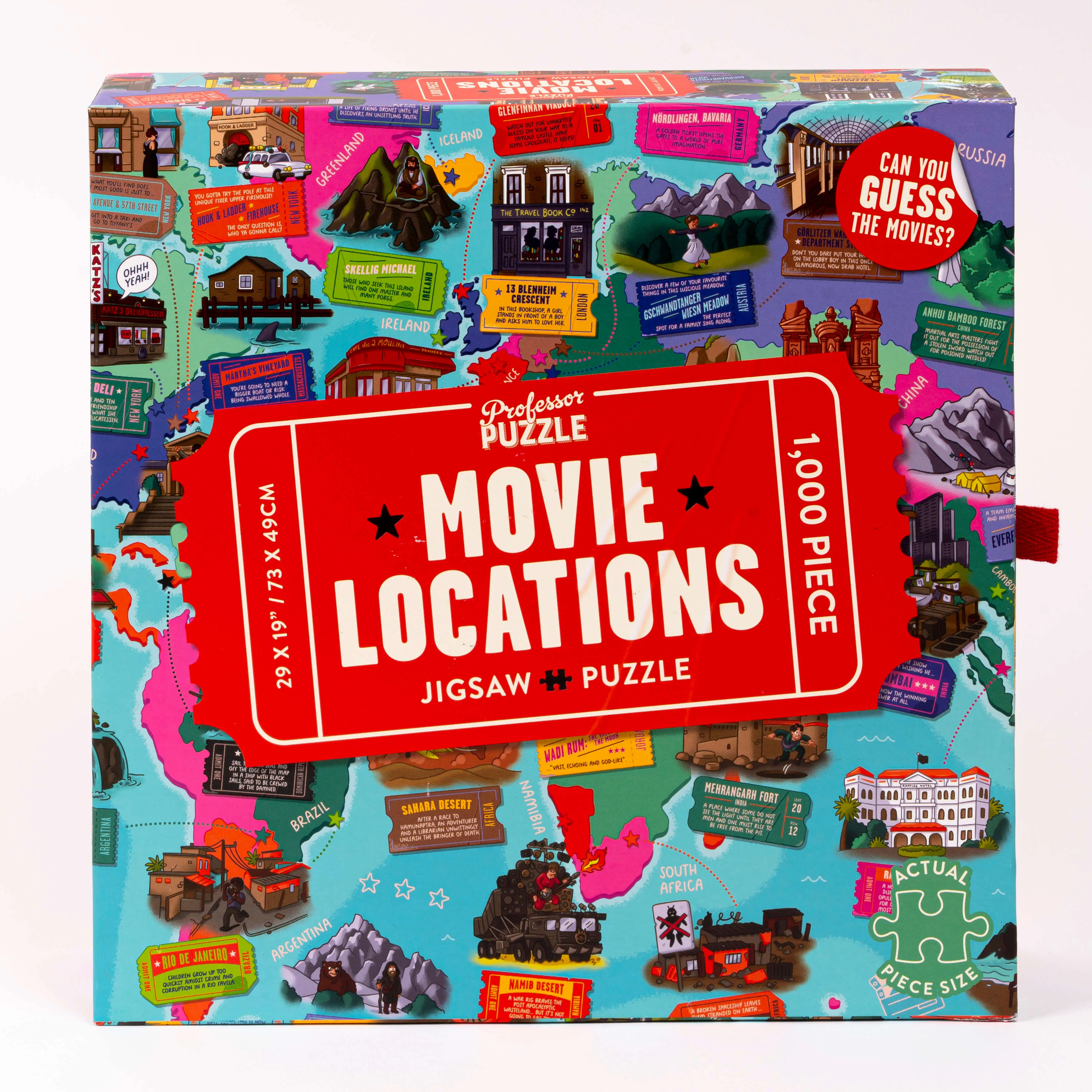 Professor Puzzle Movie Locations 1000pc Jigsaw Puzzle