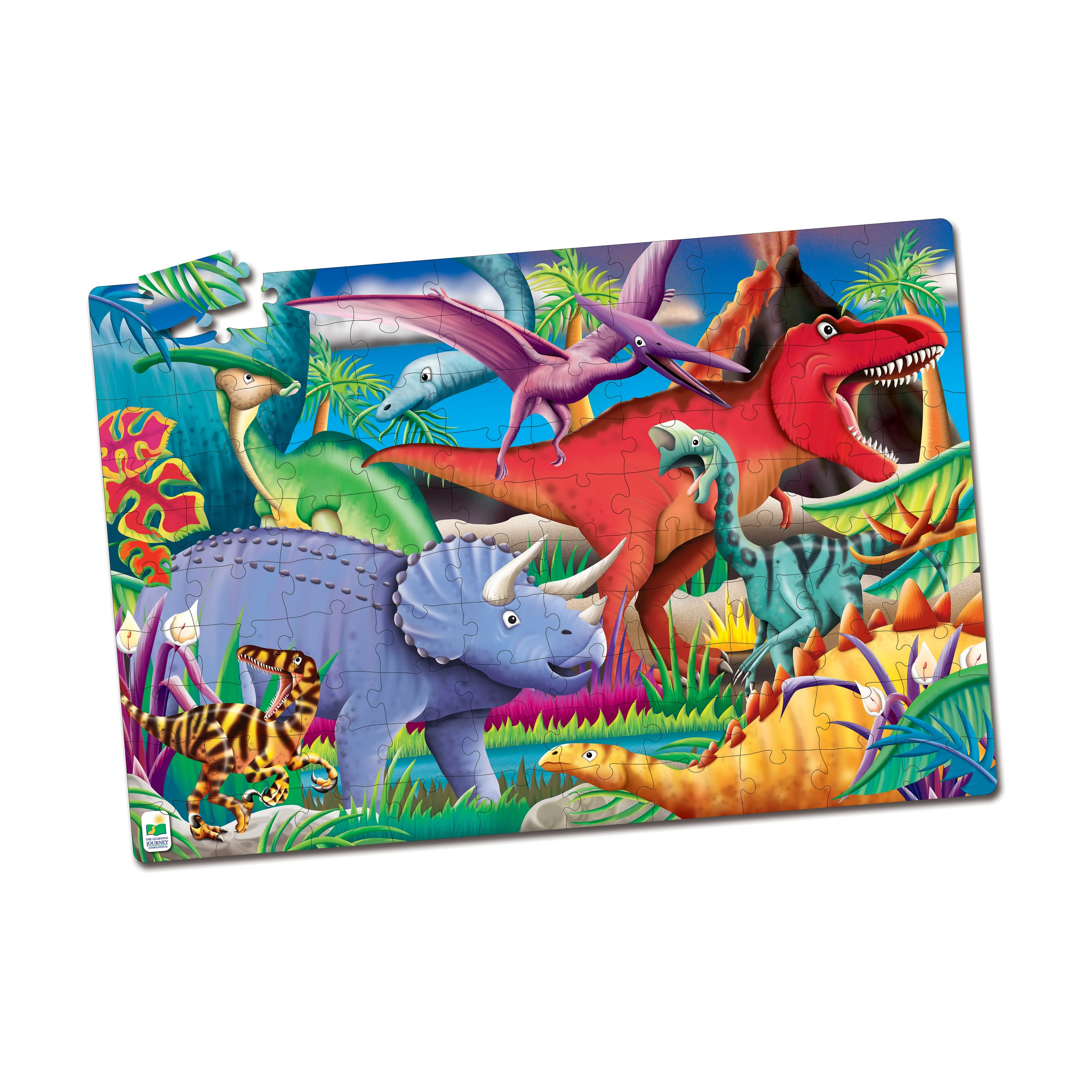 Puzzle Doubles! Glow in the Dark Dinos Jigsaw - 100 pc