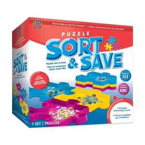 Puzzle Sort & Save Colorful Organizing Trays
