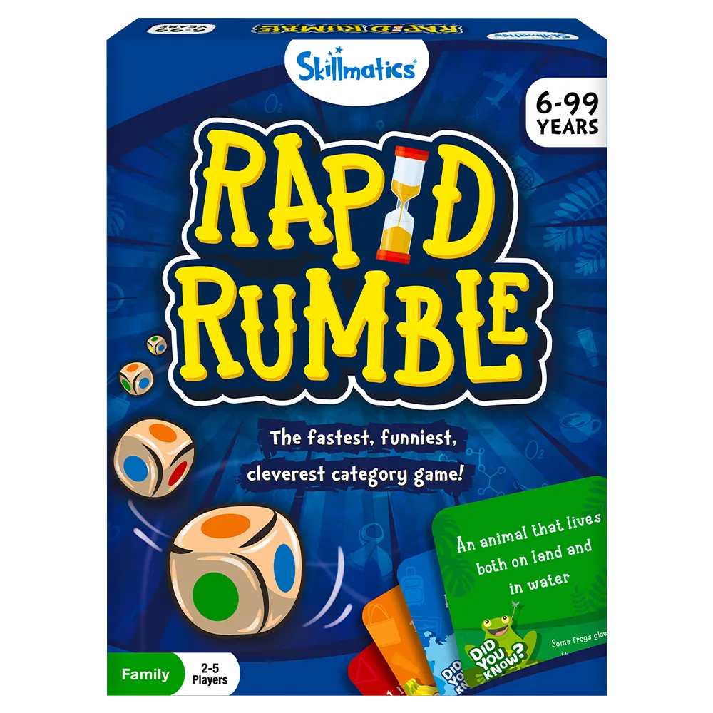 Rapid Rumble Family Category Card Game