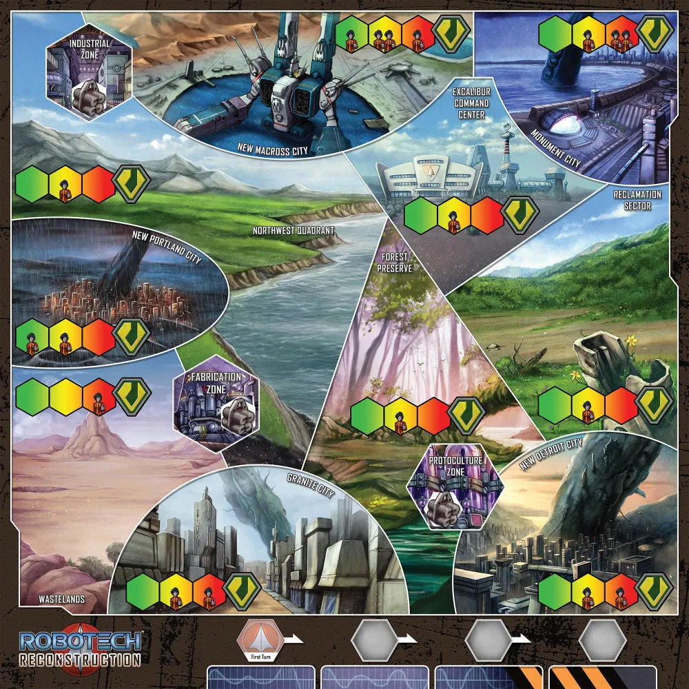 Robotech: Reconstruction - The Ultimate Strategy Board Game by Strange Machine Games