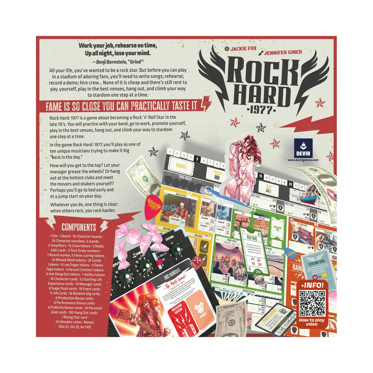 Rock Hard: 1977 - Ultimate Rising Rock Star Board Game