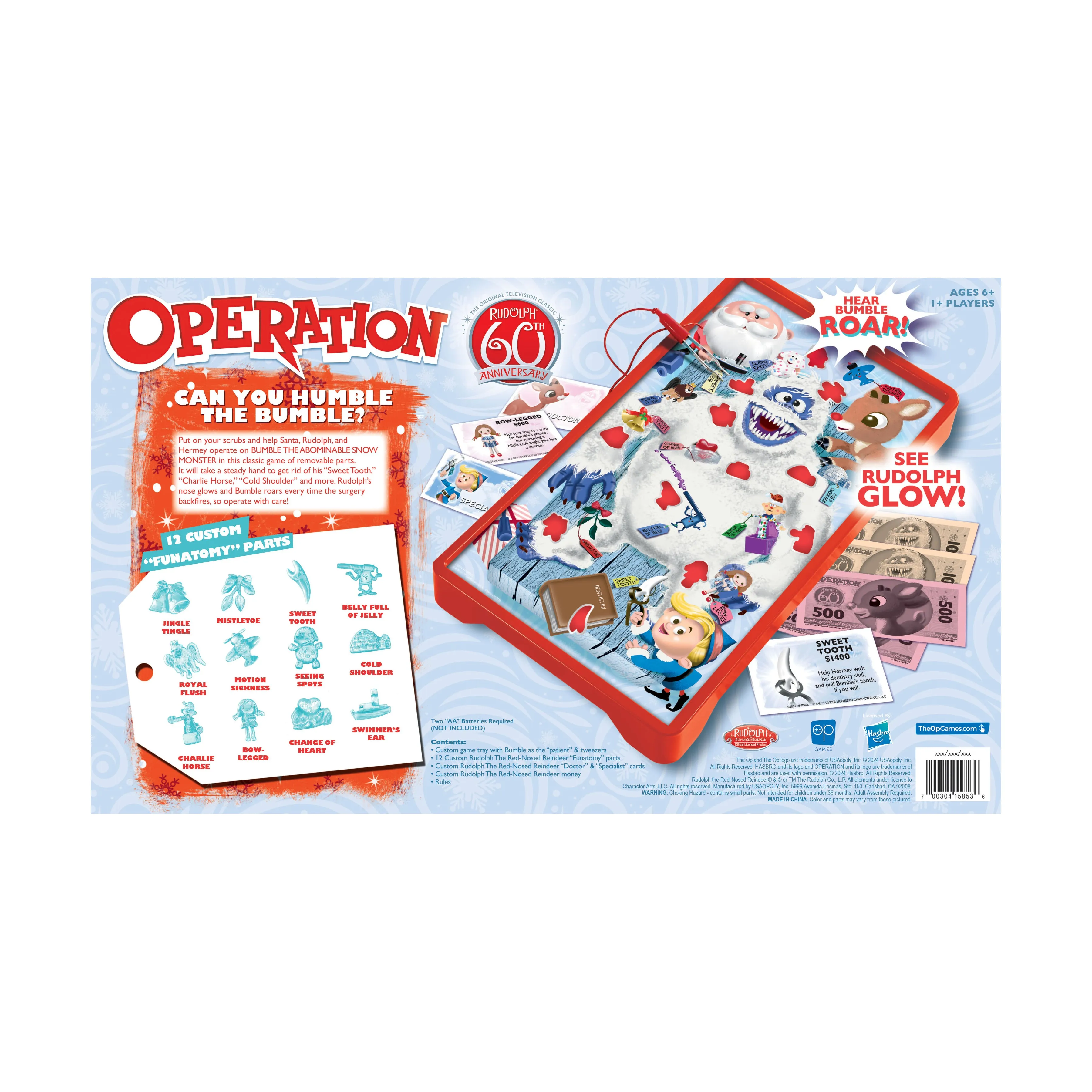 Rudolph the Red-Nosed Reindeer Operation 60th Anniversary Board Game