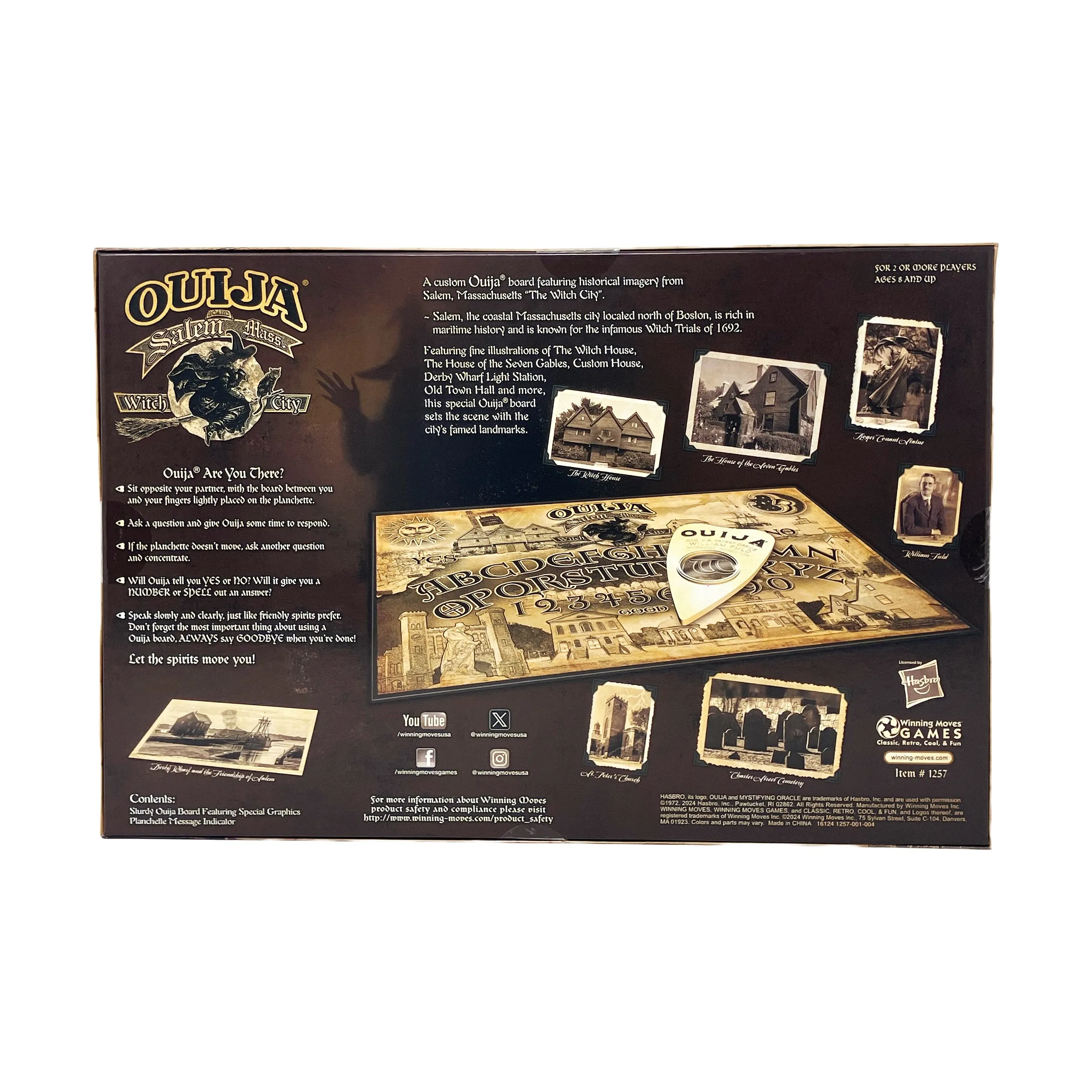 Salem Mass 'Witch City' Edition Ouija Board