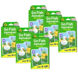 School Zone Publishing Go Fish Alphabet Game Cards - Animal Pairs Edition