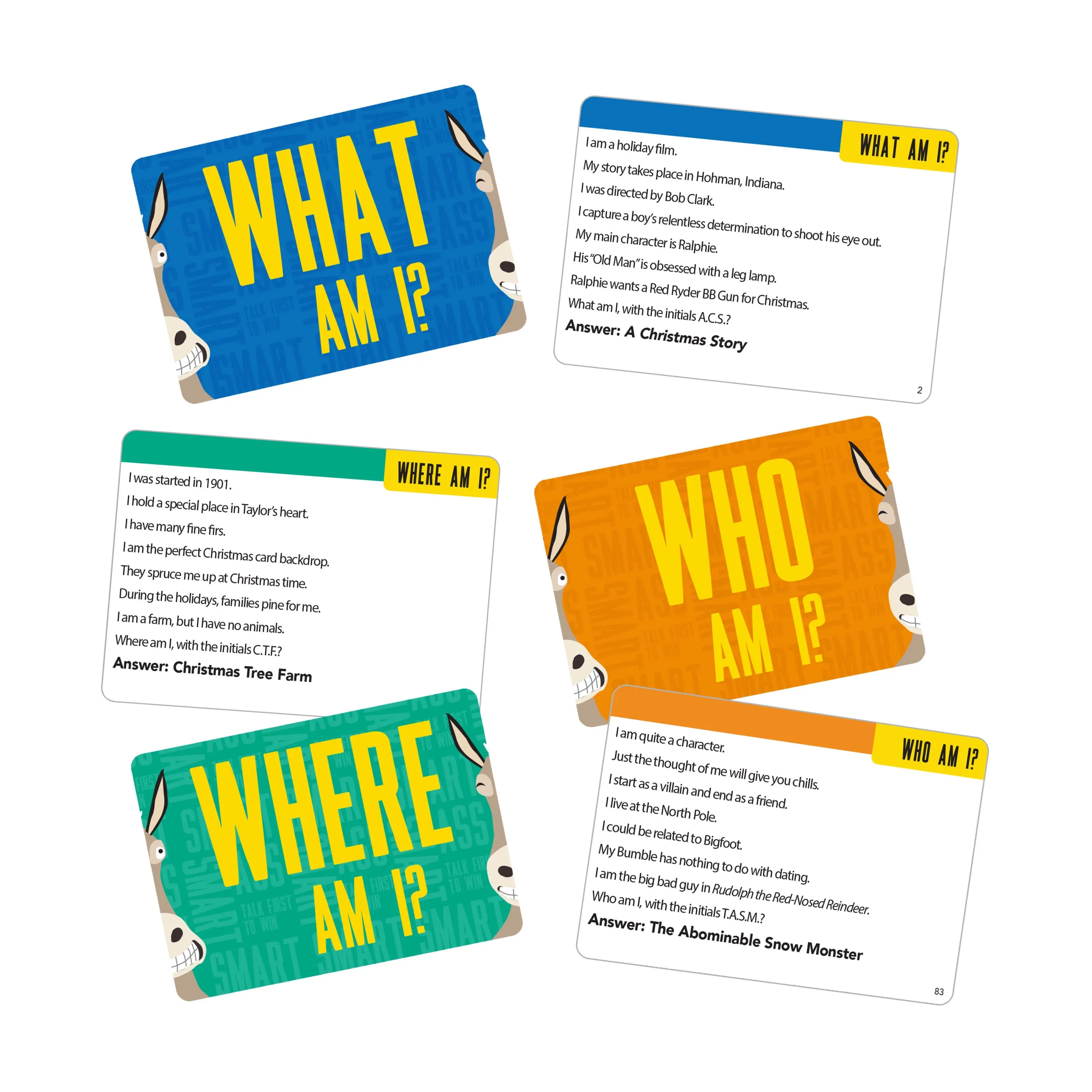 Smart Ass Home for the Holidays Edition Trivia Card Game