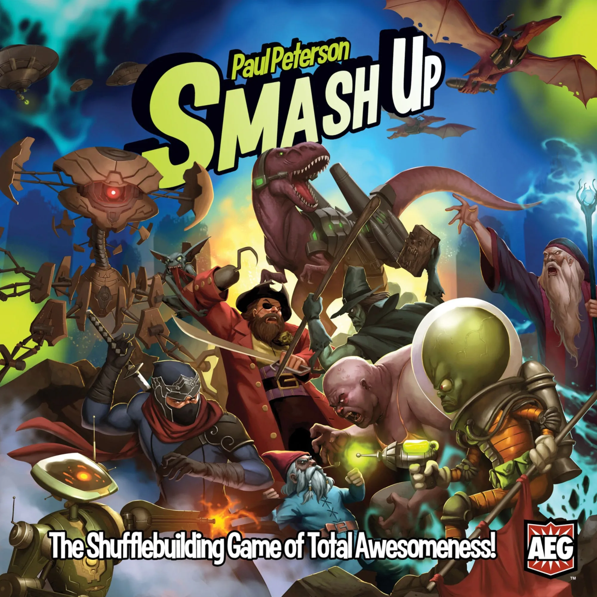 Smash Up Base Game - Ultimate Shufflebuilding Card Game by Paul Peterson