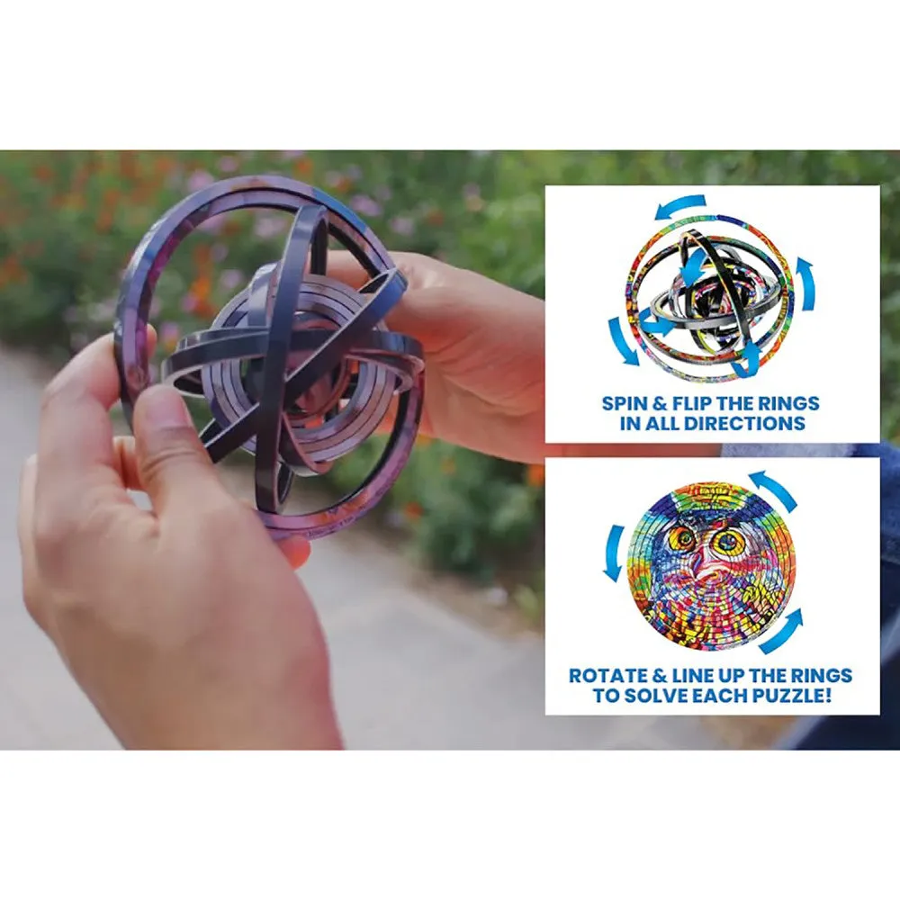 Sonic Speed Spin Flip Puzzle - 12 Ring Double-Sided Challenge