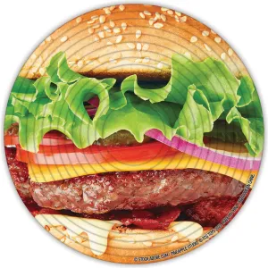 Spin Flip Puzzle: Burger & Fries - 14 Rings - Double-Sided Challenge