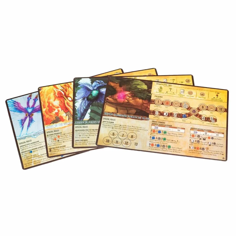 Spirit Island Feather & Flame: Shimmering Foil Spirit Panels