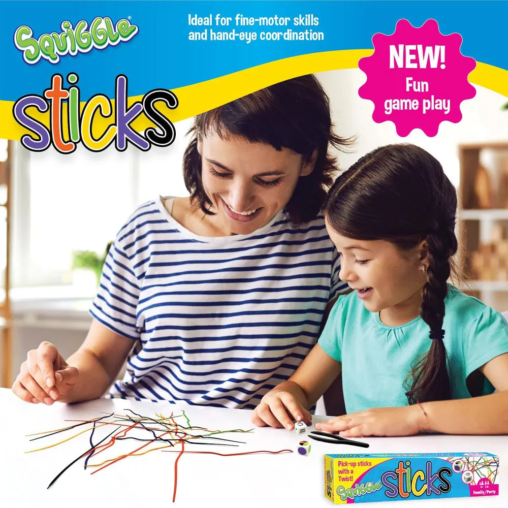 Squiggle Sticks Creative Pick-Up Game, Ages 6 , 2-6 Players