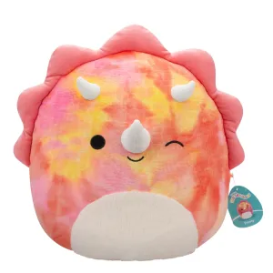 Squishmallows 16 Inch Plush Trinity The Pink Tye Dye Triceratops