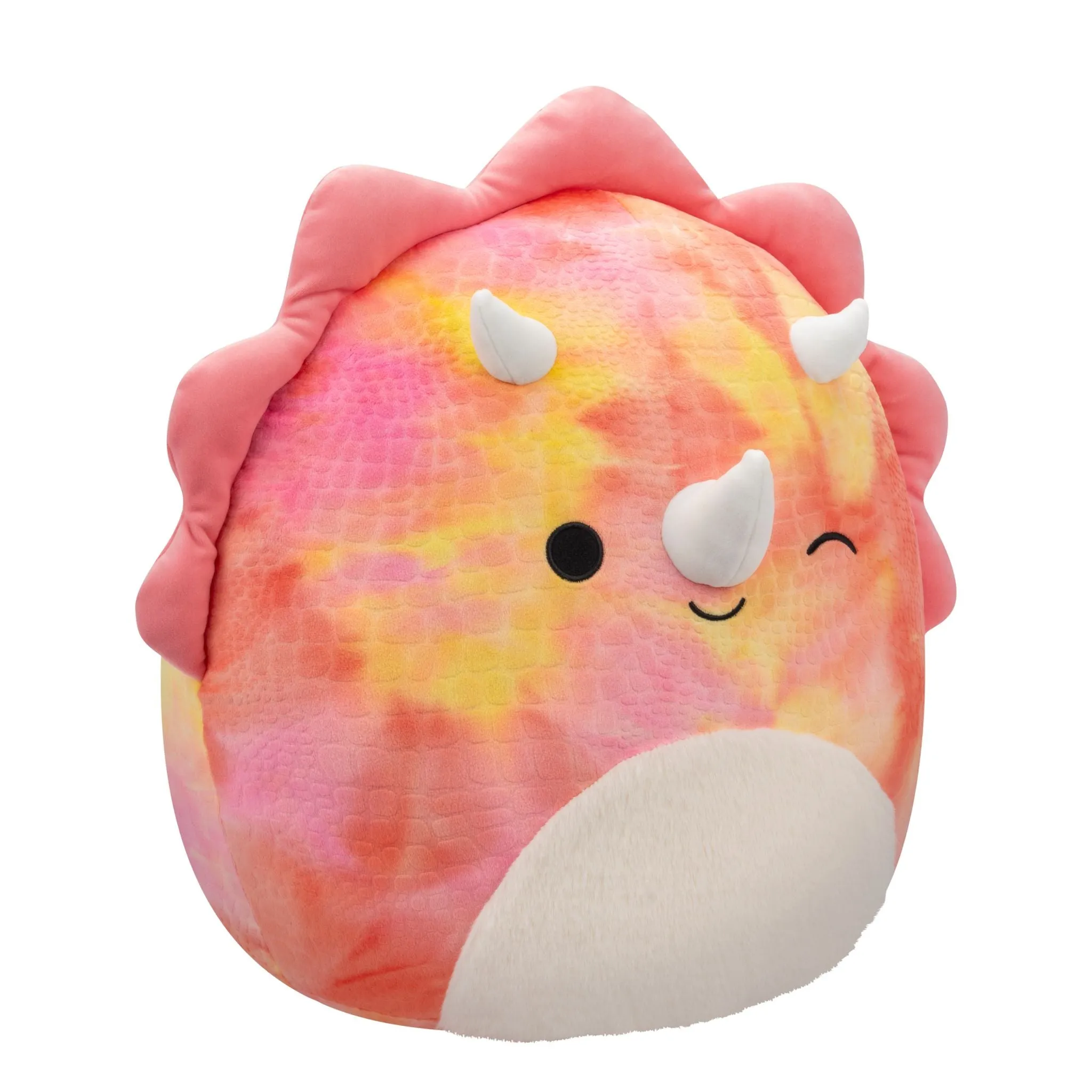 Squishmallows 16 Inch Plush Trinity The Pink Tye Dye Triceratops