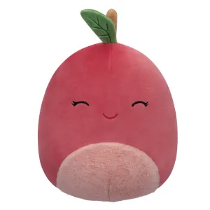 Squishmallows 7.5 Inch Plush S15 Red Cherry With Closed Eyes And Fuzzy Belly