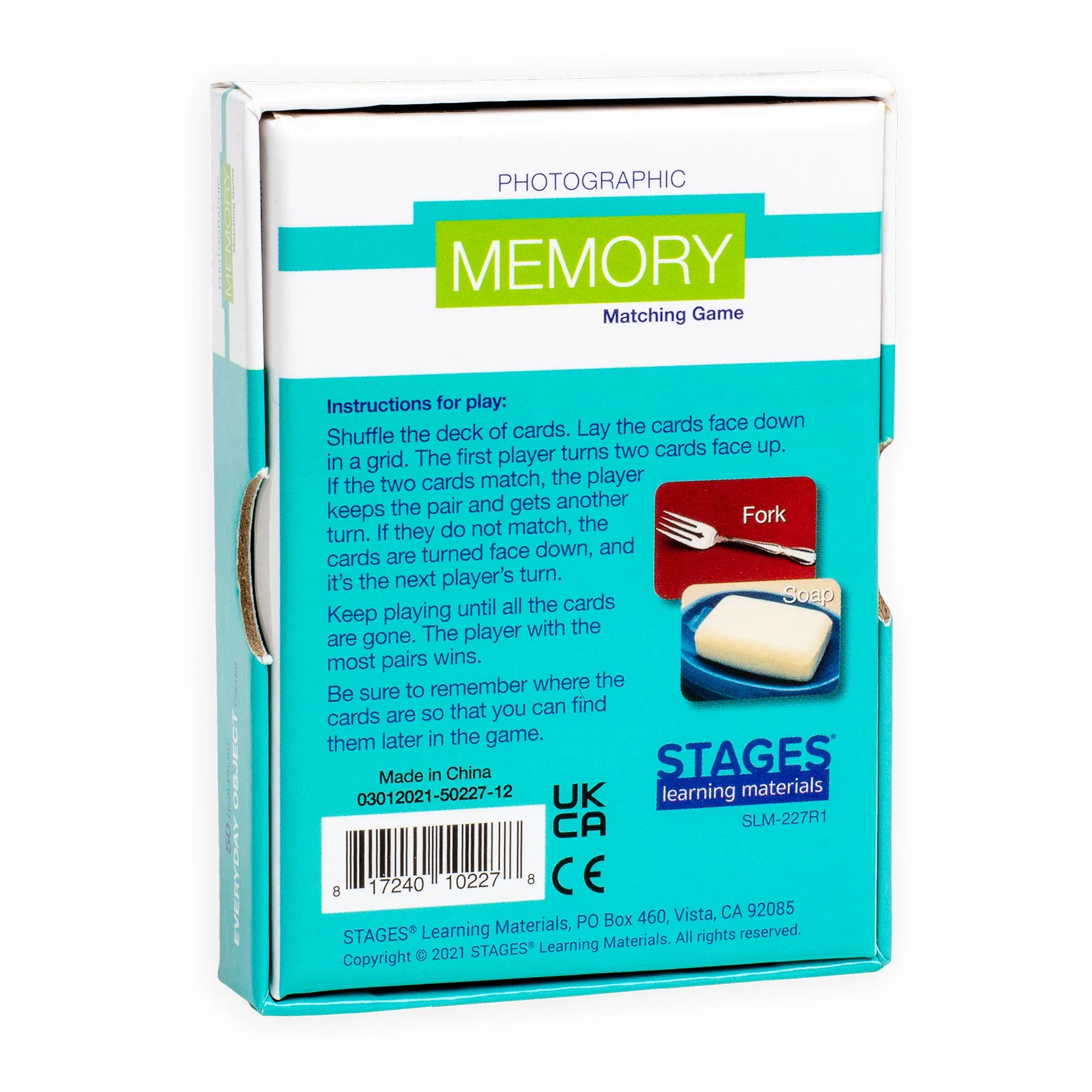 Stages Learning Materials - Everyday Objects Memory Game Trio