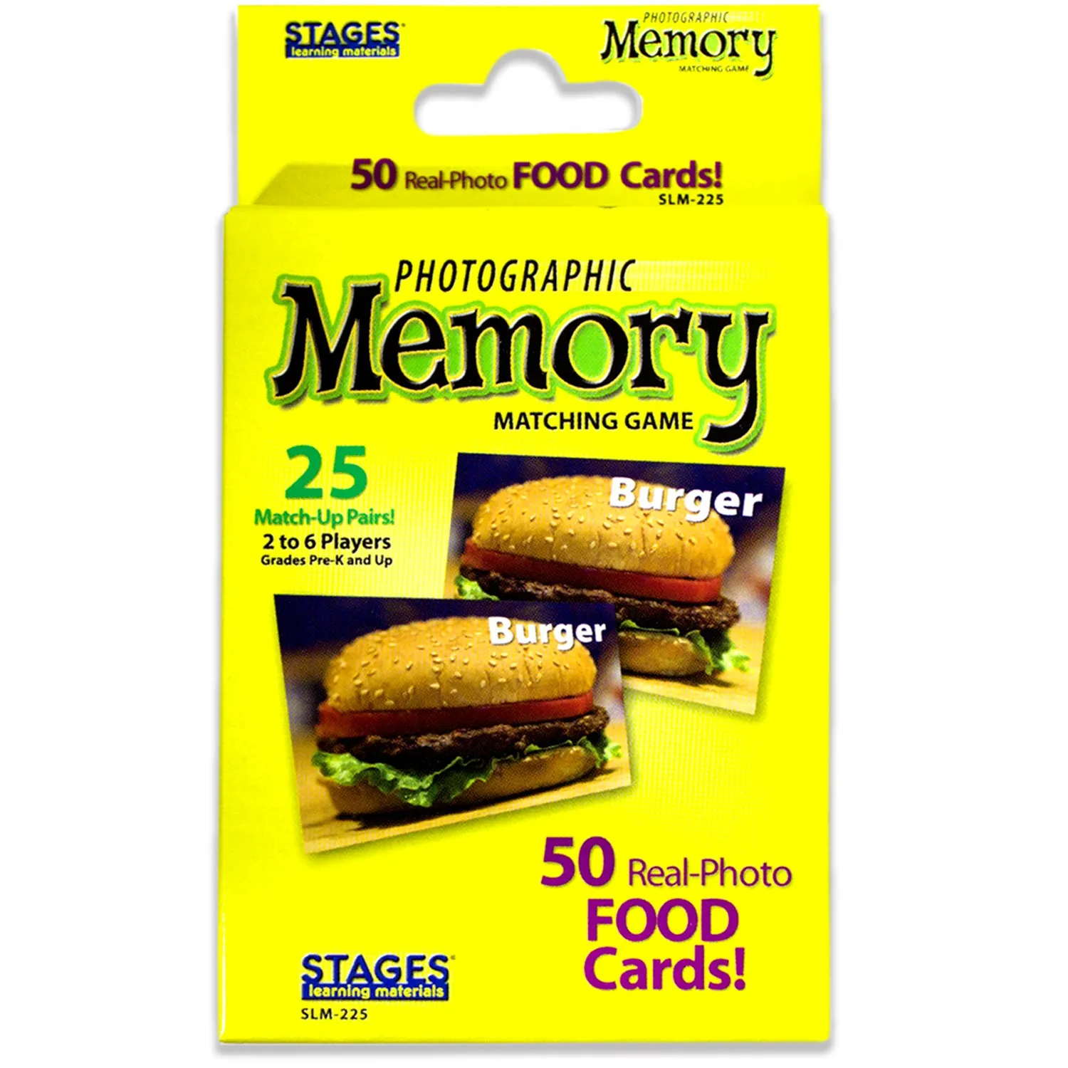 Stages Learning Materials Memory Match Game - Food Trio