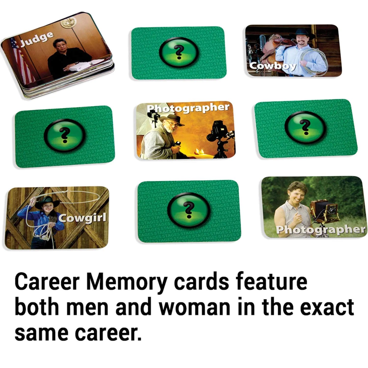 Stages Learning Memory Match - Careers Photographic Game - Triple Pack