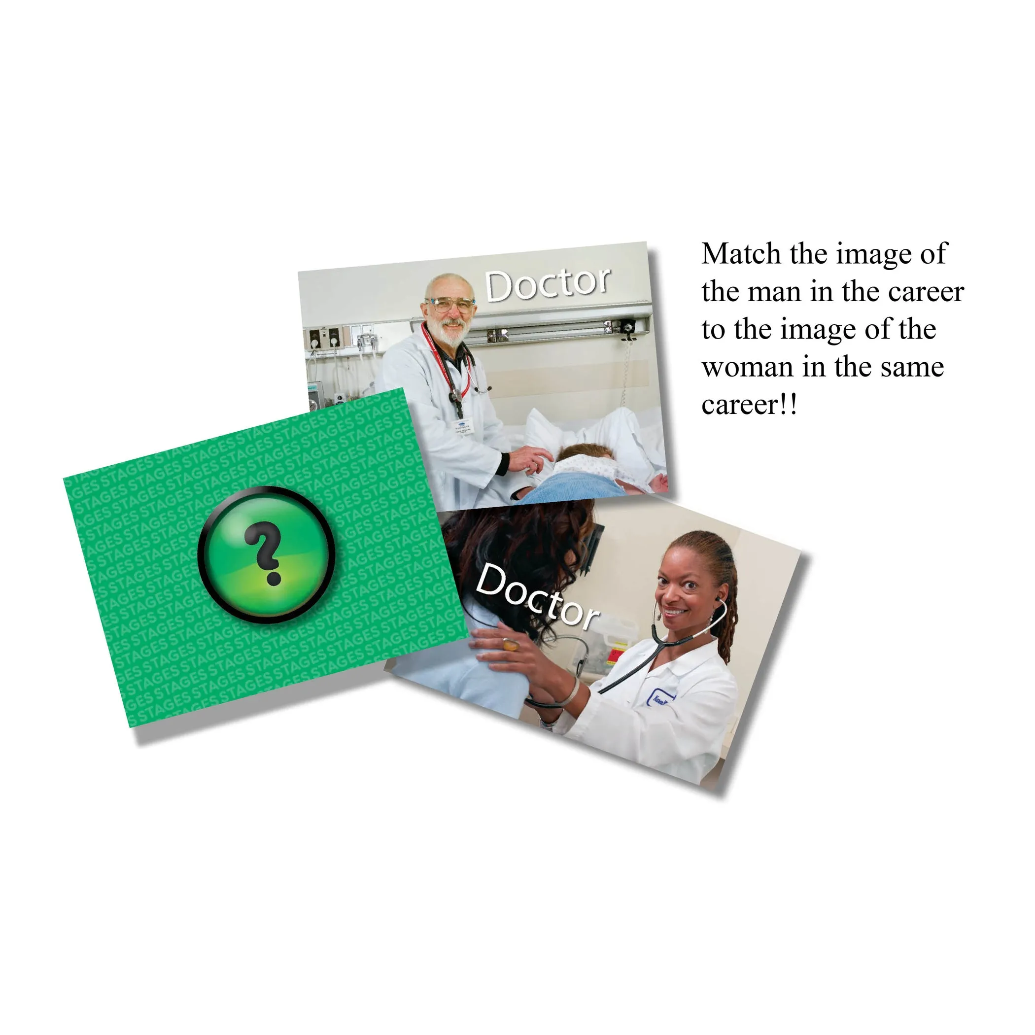Stages Learning Memory Match - Careers Photographic Game - Triple Pack
