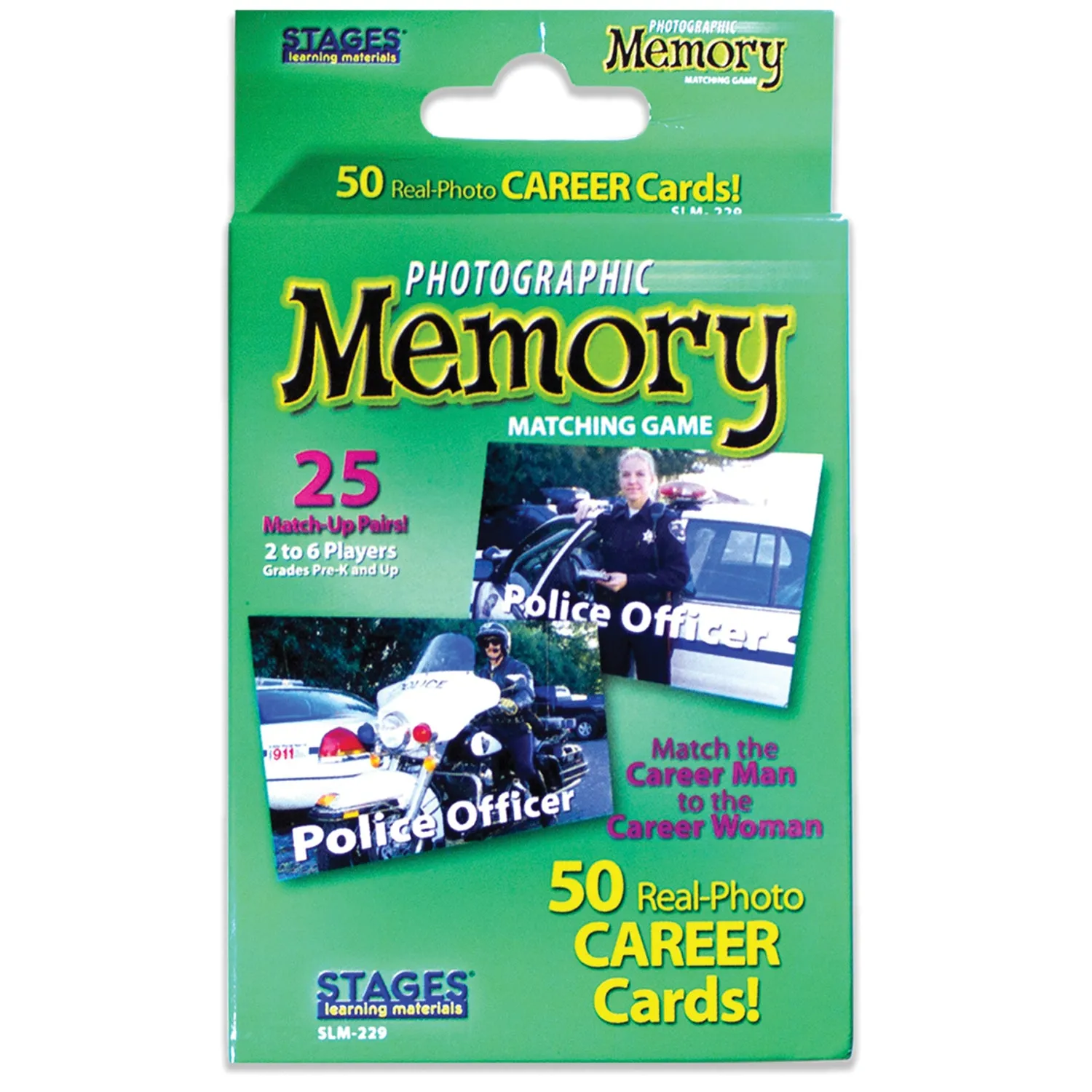 Stages Learning Memory Match - Careers Photographic Game - Triple Pack
