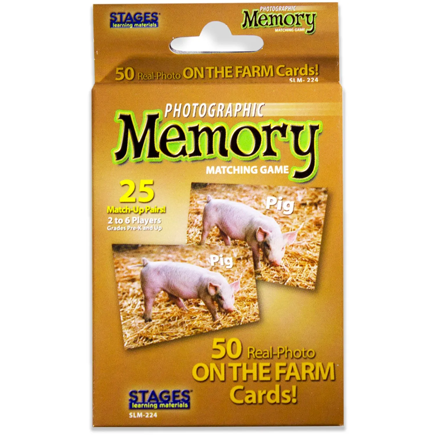 Stages Learning On the Farm Photographic Memory Matching Game - 3-Pack