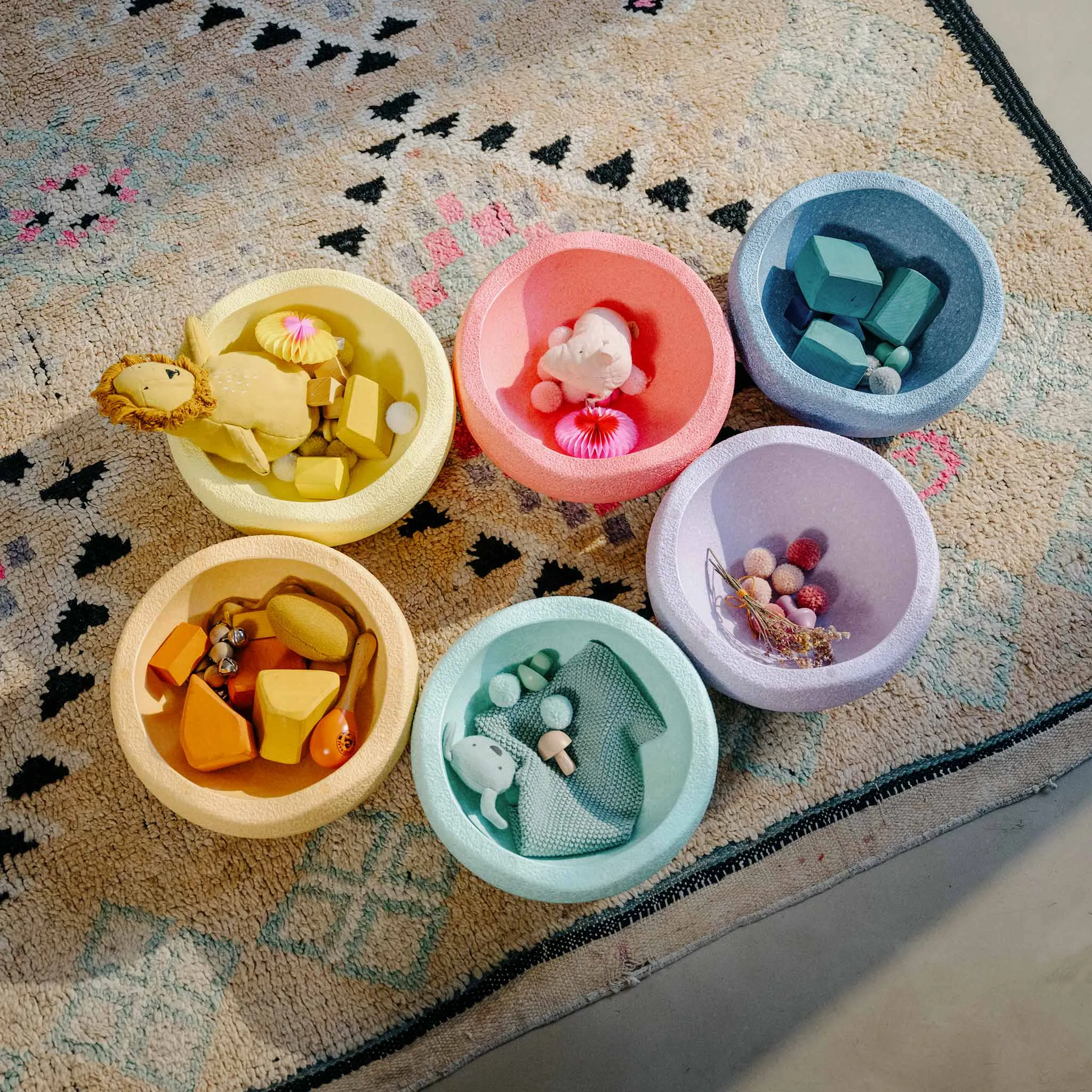 Stapelstein Stepping Stones Set of 6 - Pastel