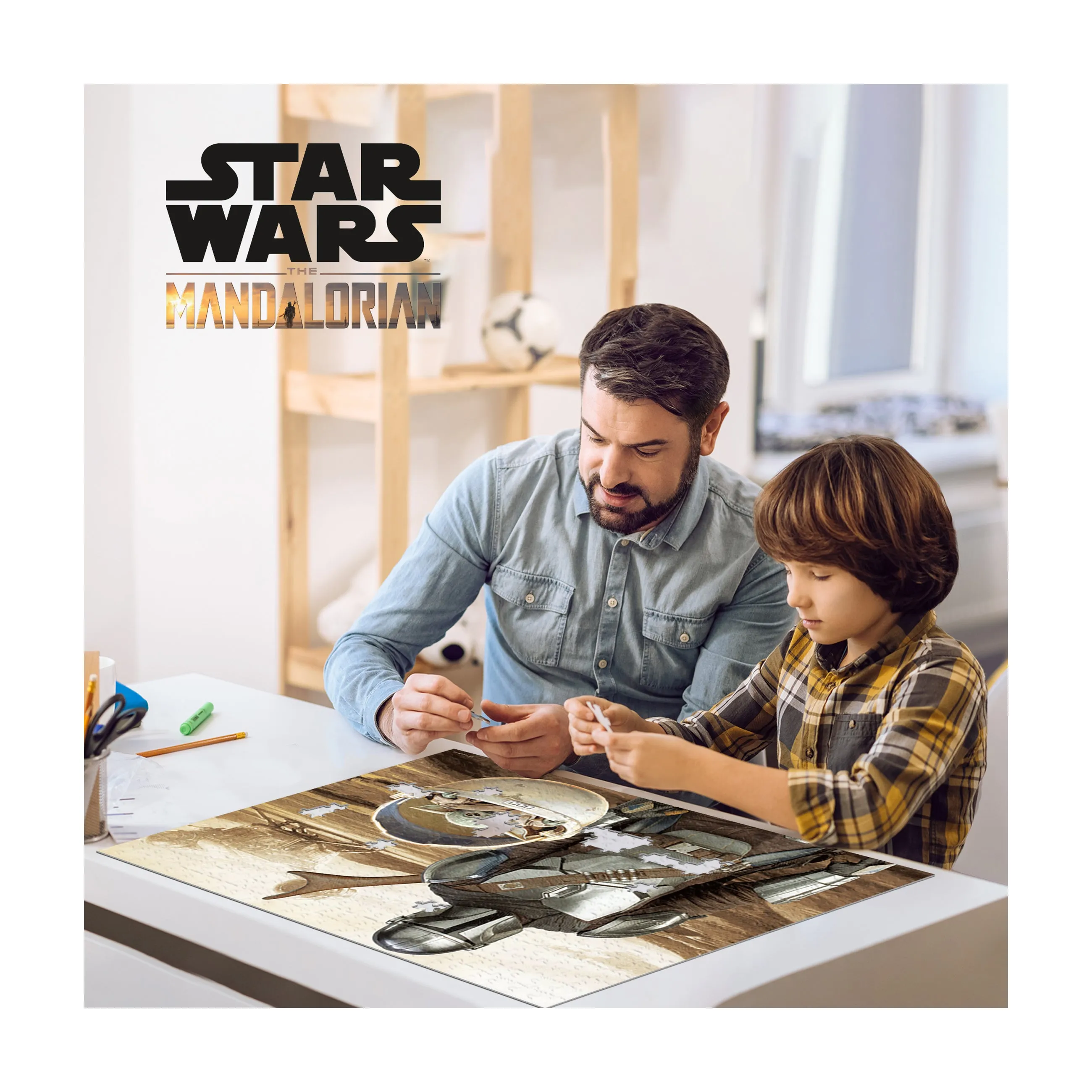Star Wars The Mandalorian & Grogu 3D Lenticular Puzzle - 500 pc