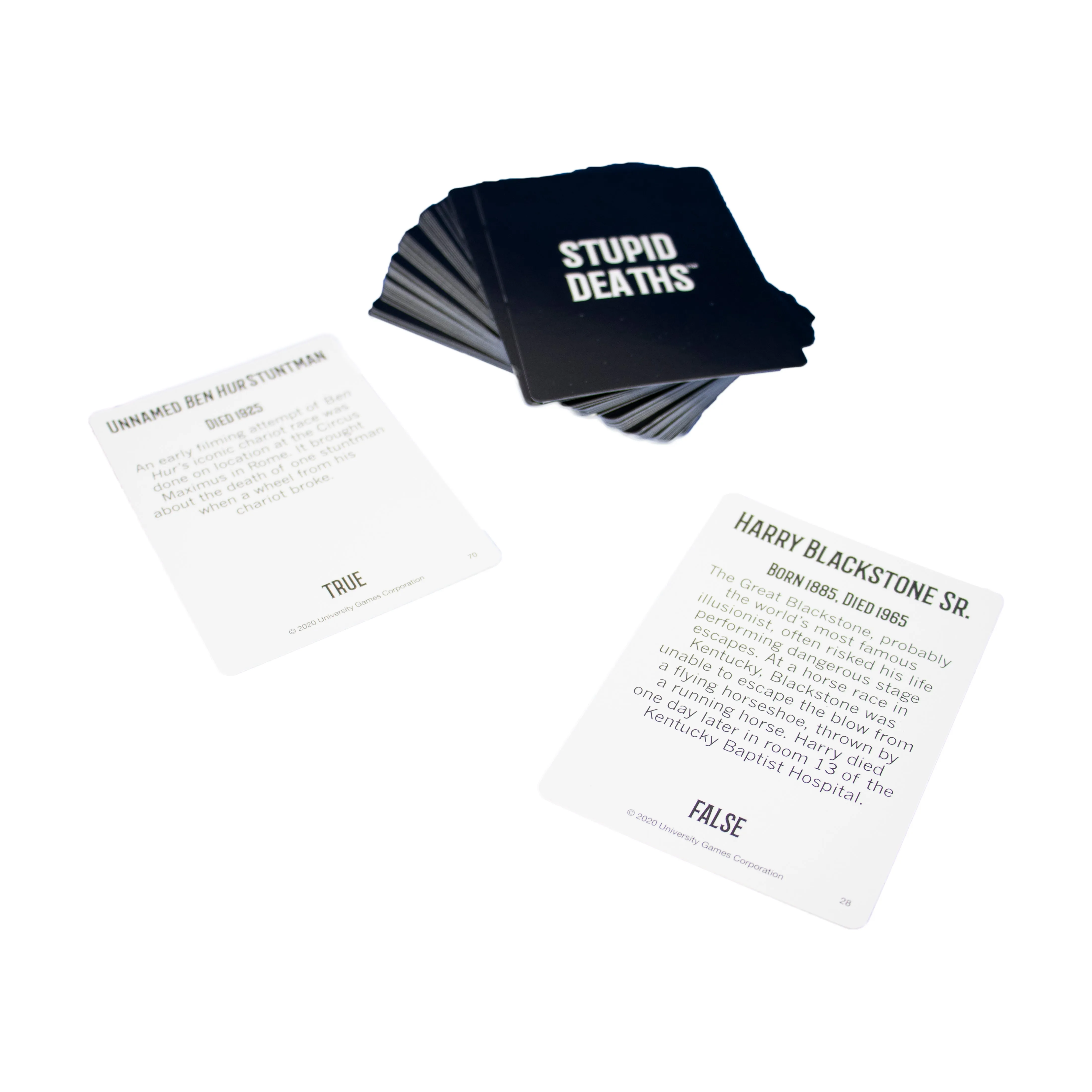 Stupid Deaths Frightfully Funny Card Game Tin