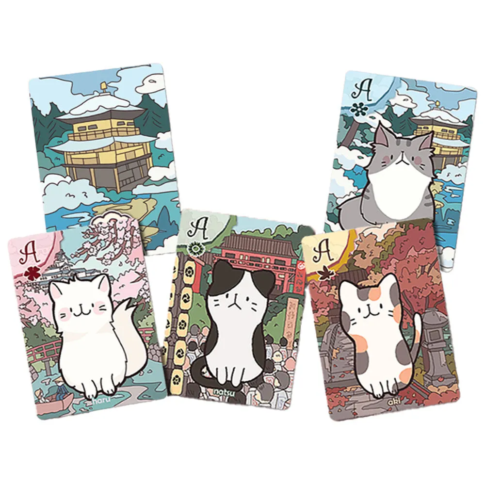 Sunrise Tornado: Playing Cats - Magical Winter Card Deck