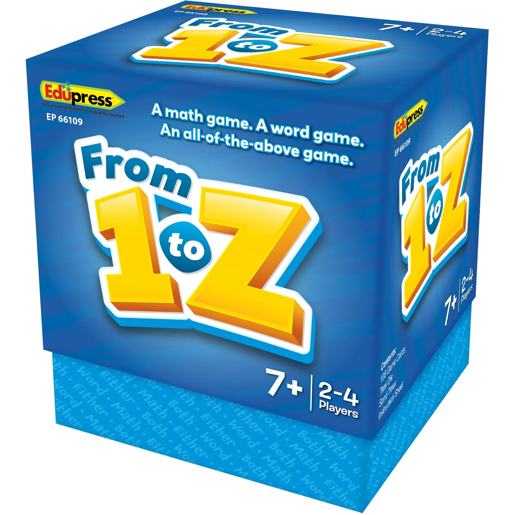 Teacher Created Resources From 1 to Z - Educational Card Game