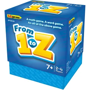 Teacher Created Resources From 1 to Z - Educational Card Game