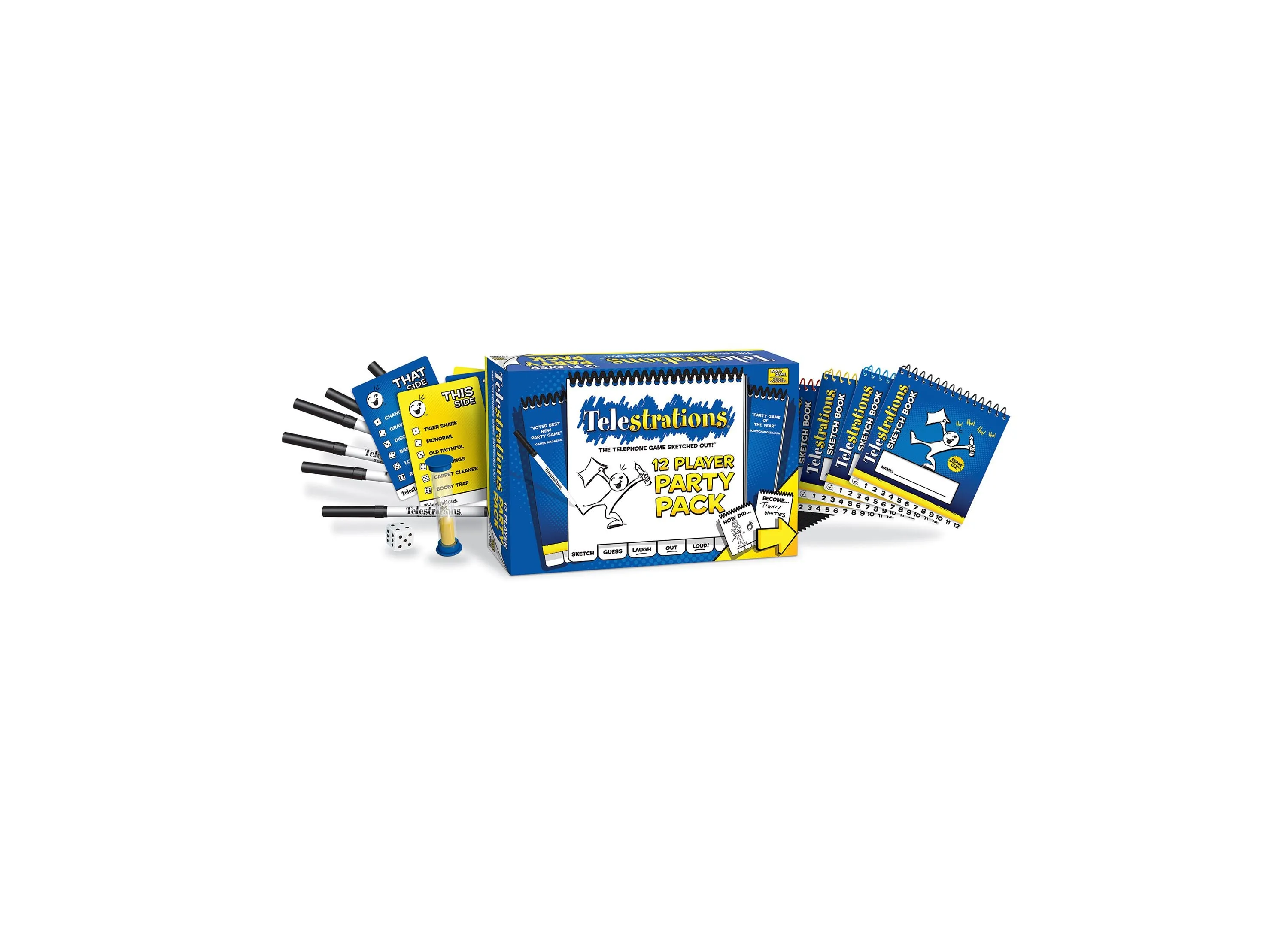 Telestrations 12 Player Party Pack Drawing Game