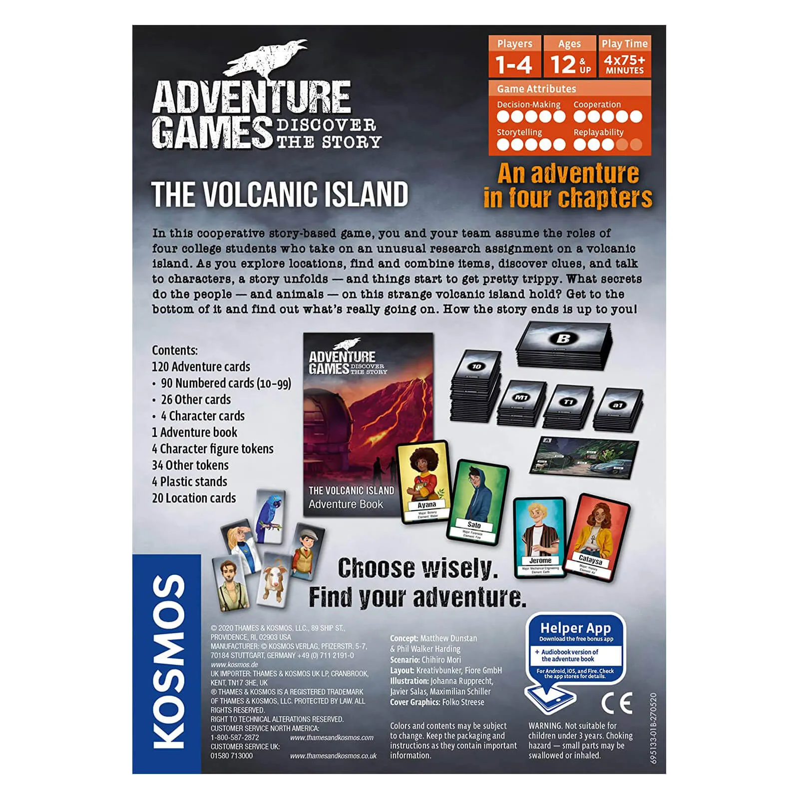 Thames & Kosmos Adventure Games The Volcanic Island