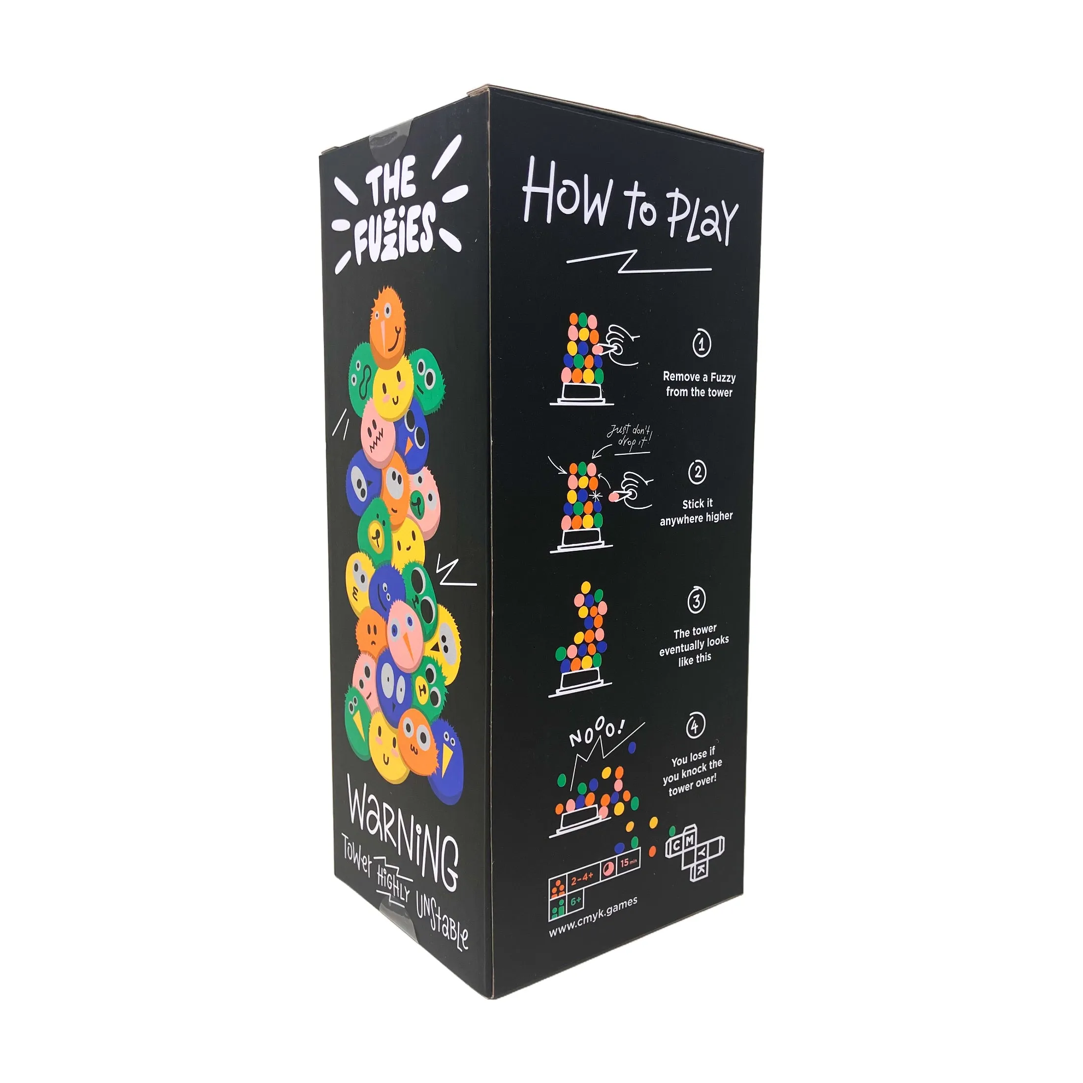 The Fuzzies Colorful Tower Stacking Family Game
