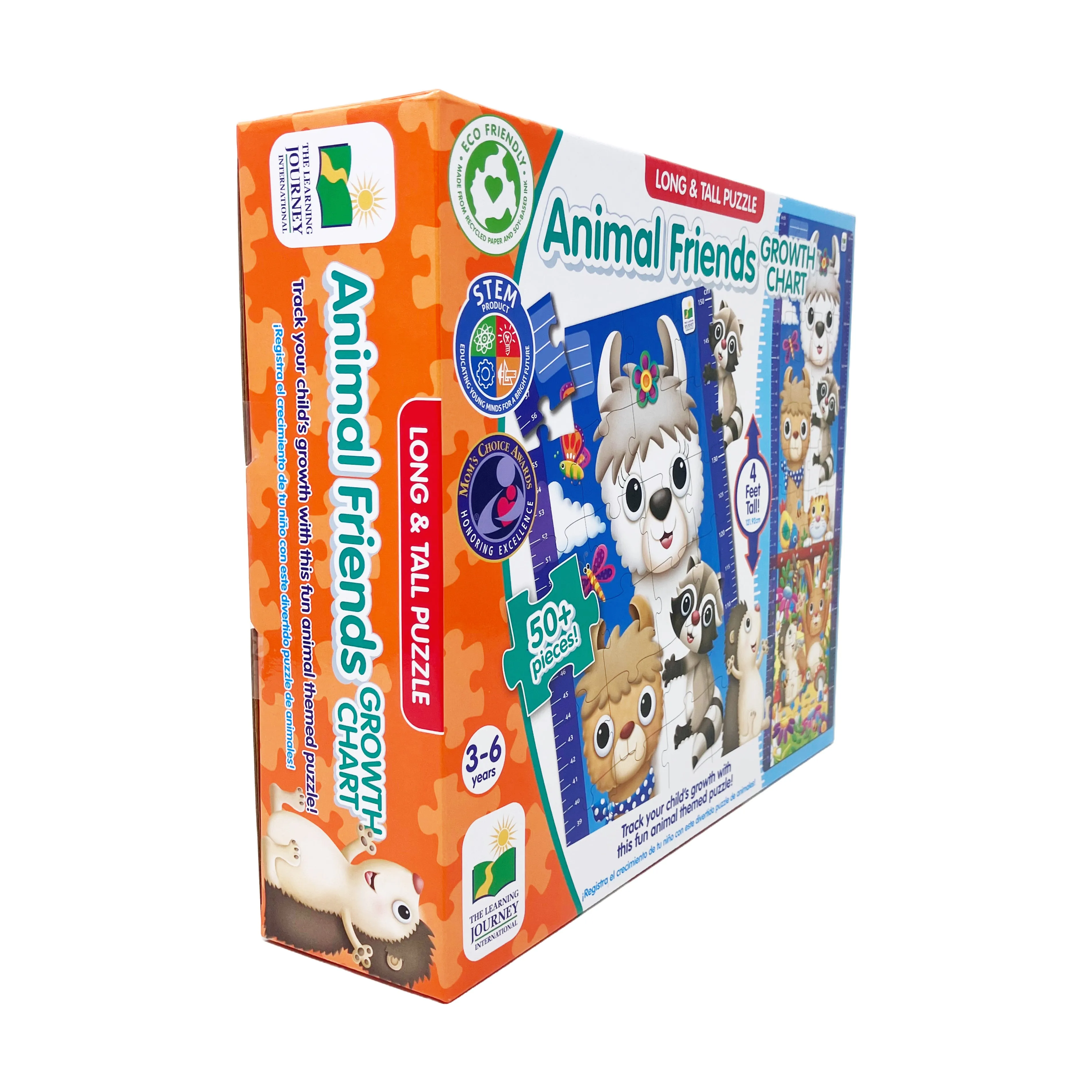 The Learning Journey Long & Tall Animal Friends Growth Chart Puzzle - 50  pc