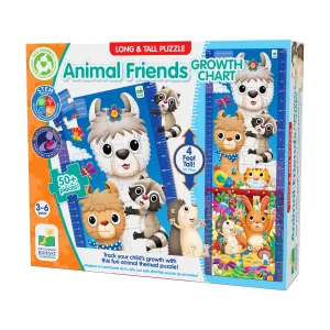 The Learning Journey Long & Tall Animal Friends Growth Chart Puzzle - 50  pc