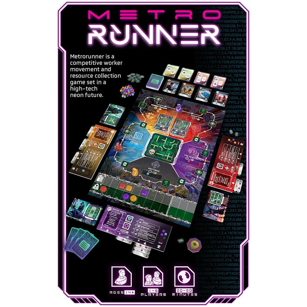 Thunderworks Games: Metrorunner - Ultimate Cyberpunk Strategy Board Game