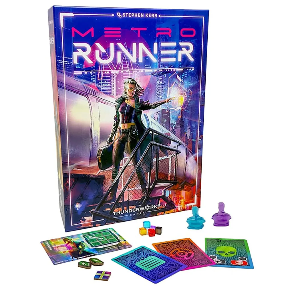 Thunderworks Games: Metrorunner - Ultimate Cyberpunk Strategy Board Game
