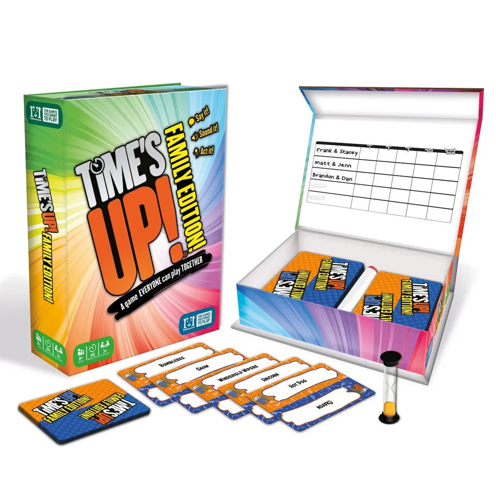 Time's Up! Family Edition - Interactive Word Guessing Card Game, Ages 8 