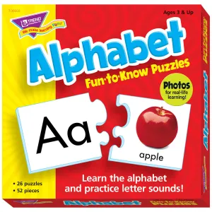 TREND ENTERPRISES Alphabet Match 26-Piece Puzzle Set