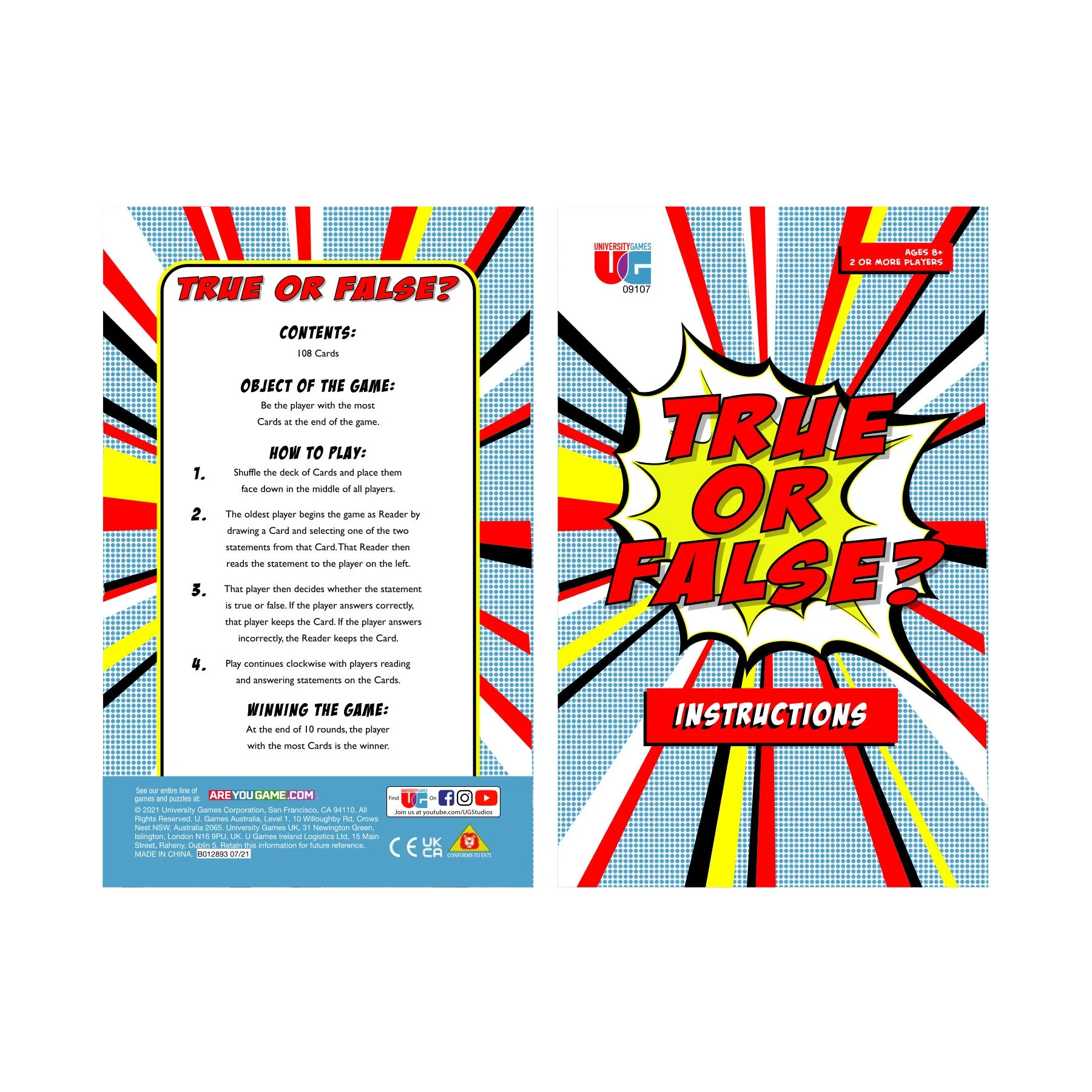 True or False? Tin Travel-Sized Trivia Game