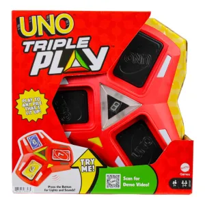 Uno Triple Play Electronic Card Game by Mattel