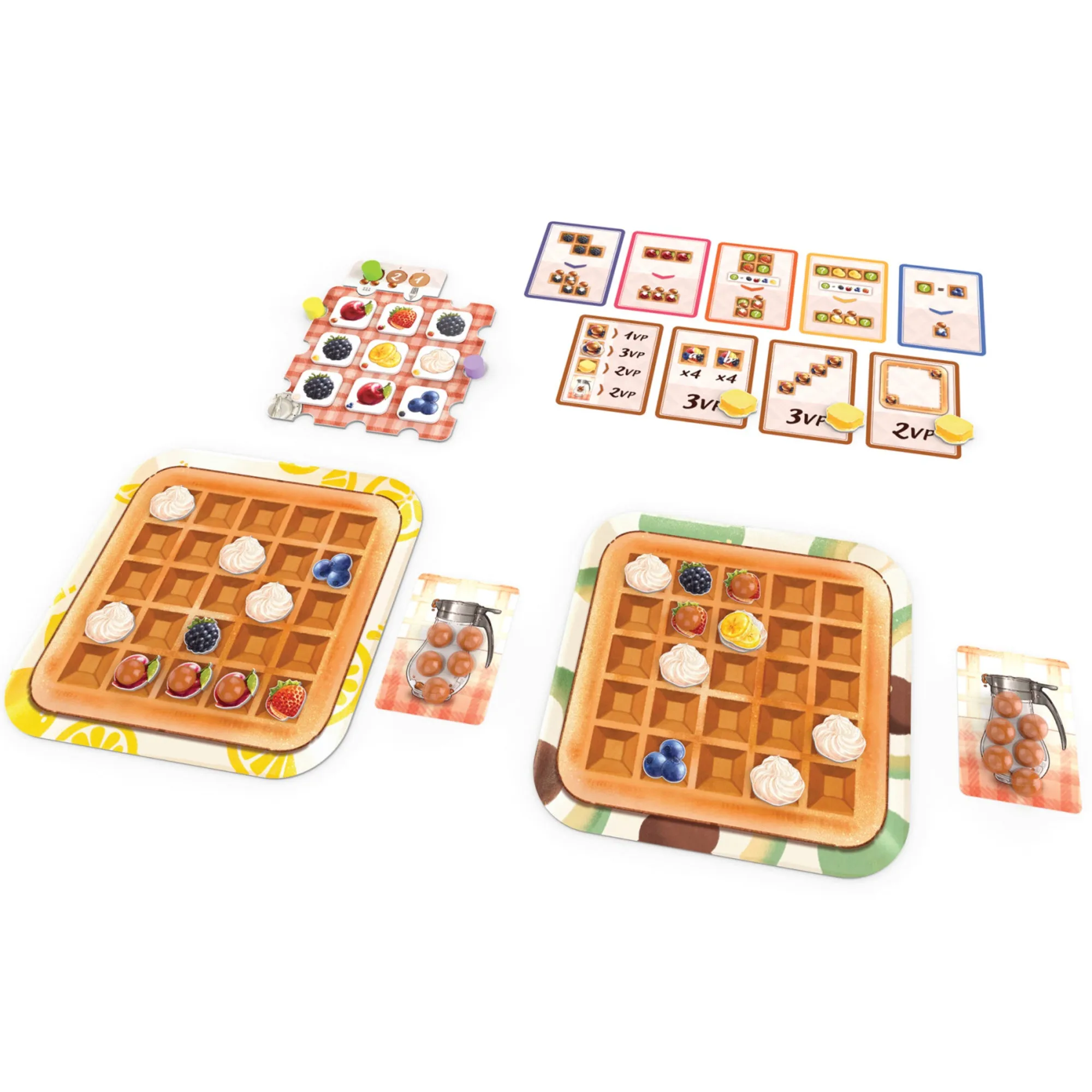 Waffle Time Family Tile Placement Strategy Game